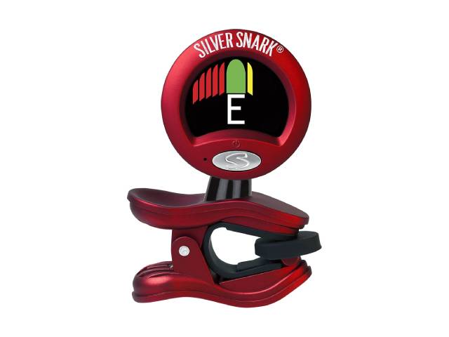 Snark Red Silver Guitar Clip On All Instrument Tuner