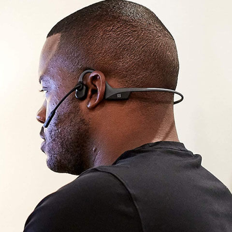 AfterShokz OpenComm Wireless Stereo Bone Conduction Bluetooth Headset with Noise-Canceling Boom Microphone1