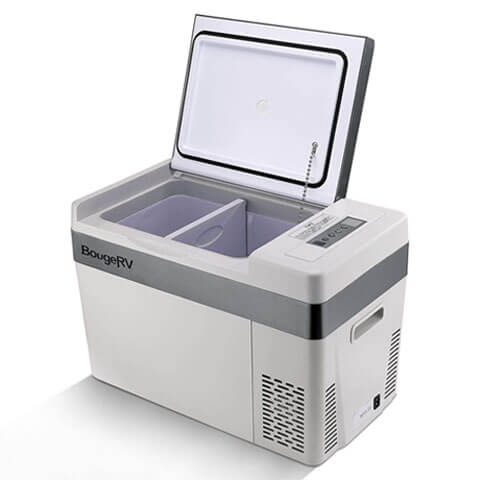 BougeRV 12 Volt Refrigerator 12V Car Fridge 30 Quart Portable Freezer Compressor Cooler Compressor Freezer